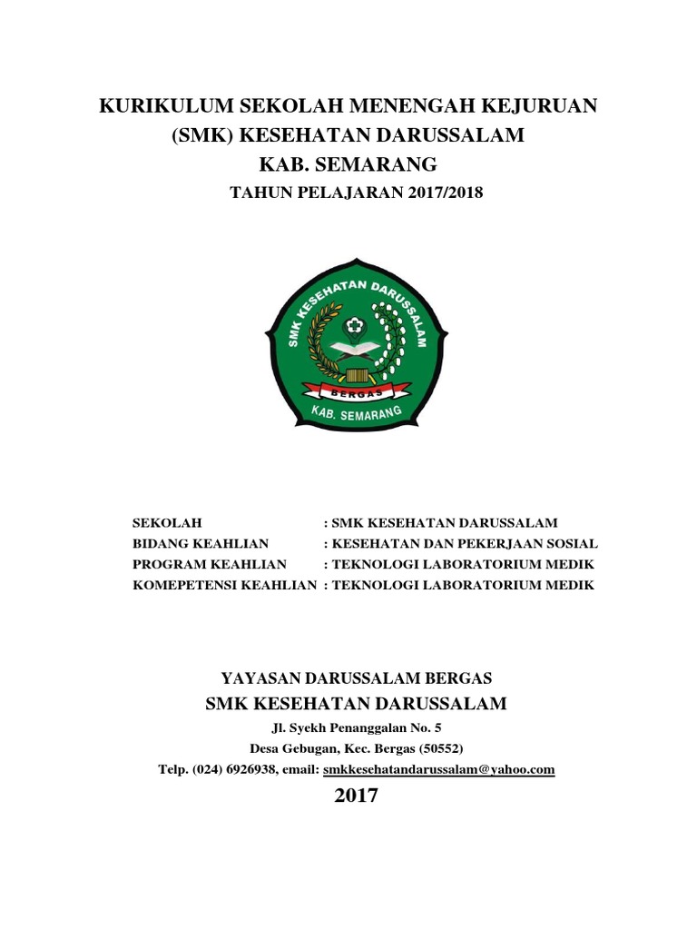 Kurikulum Sekolah Menengah Kejuruan Smk