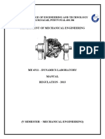 Dynamics Lab Manual - ME6511
