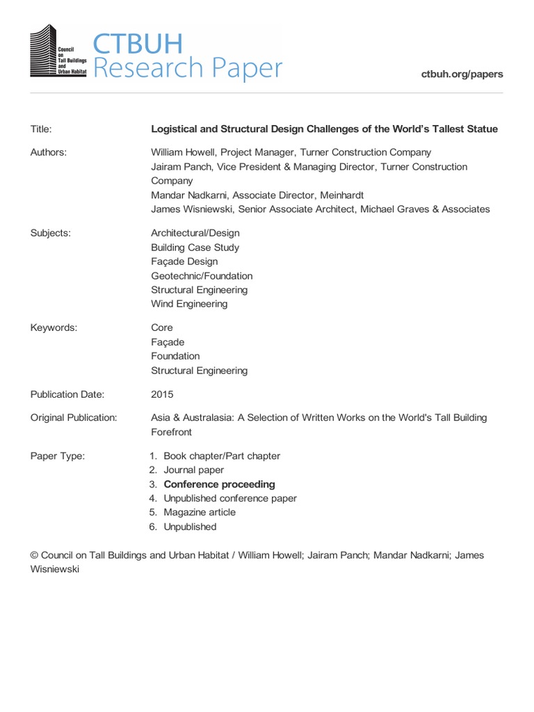 Sardar Statue - Structural-Design PDF | PDF | Framing (Construction ...