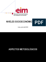 Niveles Socioeconómicos 2018: Lima, Julio Del 2018