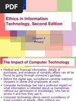 Ethics in Information Technology, Second Edition: Privacy