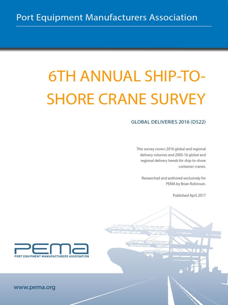 6Th Annual ShipToShore Crane Survey Port Equipment Manufacturers