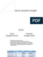 Sintaxis de La Oración Simple