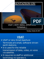 Presentation On: Vsat (Very Small Aperture Terminal)