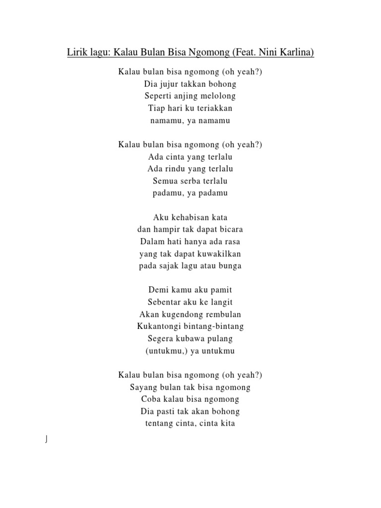 Lirik Lagu Pdf
