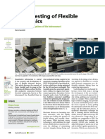 In Situ Testing of Flexible Electronics