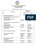 Academic Calander Ug PG Mphil 2018 2019