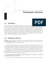 Subespaços Vetoriais: 2.1 Introdução