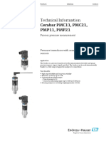 Technical Information Cerabar PMC11, PMC21, PMP11, PMP21: Process Pressure Measurement