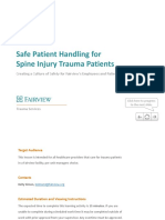 Safe Patient Handling for Spine Injury Patients 5 2014