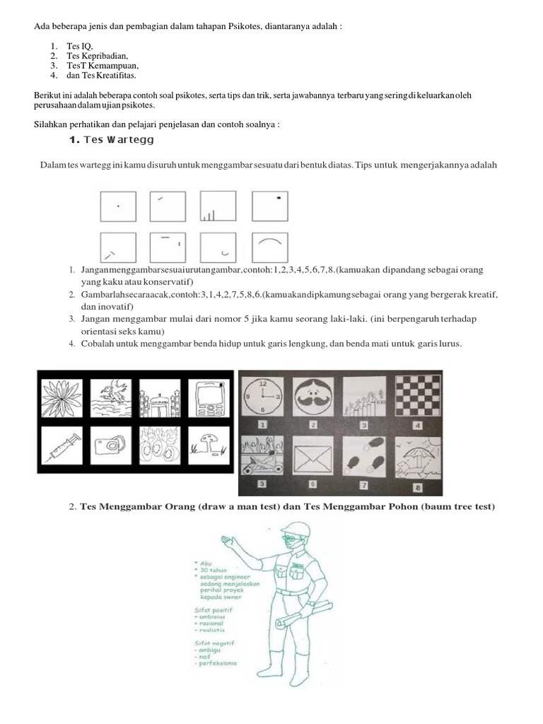 Contoh Soal Psikotes Iq