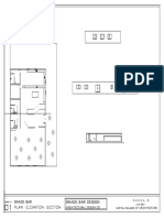 Snack Bar: Plan - Elevation - Section