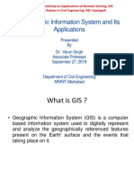 Geographic Information System and Its Applications: Presented by Dr. Varun Singh Associate Professor September 27, 2018