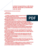 Normă Uniformă Privind Transporturile Pe Căile Ferate Din România