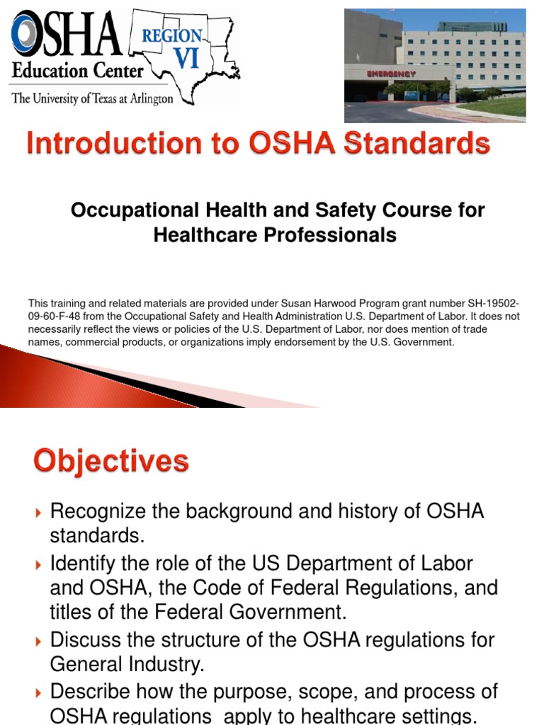 Osha Standard Occupational Safety And Health Administration Occupational Hygiene