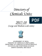 Directory of Chemical Units (Large and Medium Scale Units) - 2017-18