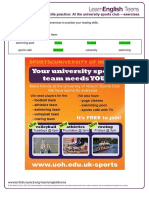 READING COMPREHENSION at The University Sports Club - Exercises 3.PDF Er