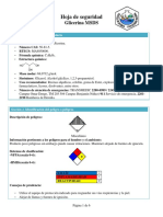 Glicerina MSDS: Hoja de seguridad