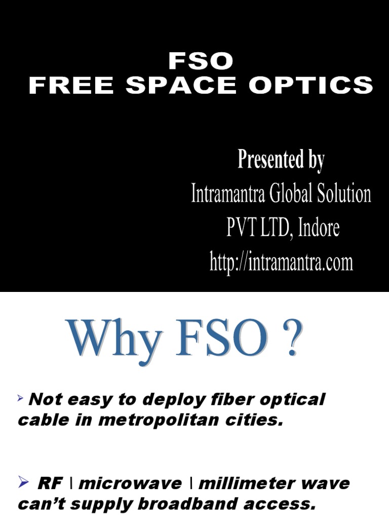 Free Space Optics | PDF