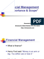 Financial Management: "Importance & Scope"