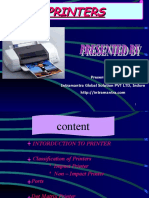 Printers: Presented by Intramantra Global Solution PVT LTD, Indore