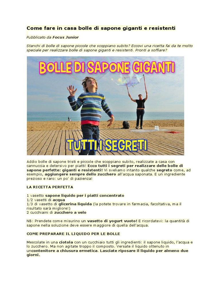 Bolle Di Sapone
