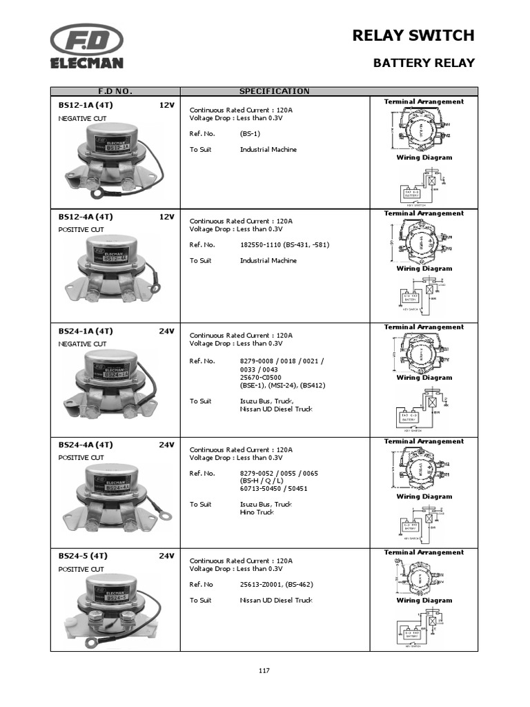 Automotive Battery Relay PDF Relay Diode