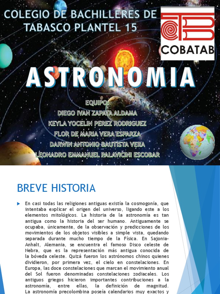 Historia y Ramas de la Astronomía | PDF | Astronomía | Estrellas