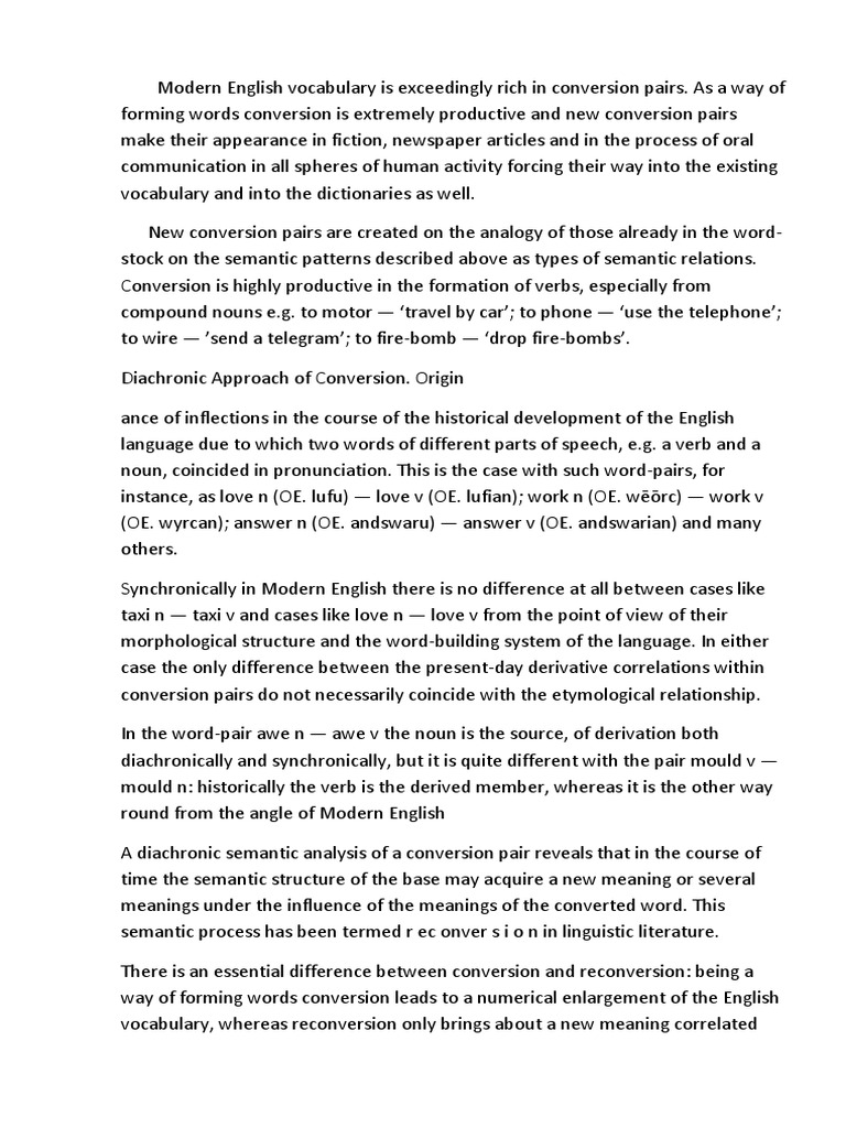 meaning of conversion in english