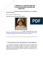 Los primeros signos de escritura en la Península Ibérica