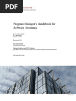 Program Manager's Guidebook for Software Assurance