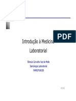 01 - Introdução À Medicina Laboratorial