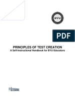 Principles of Test Creation