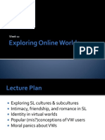 DIGC101 Lecture Week 12 - Exploring Online Worlds
