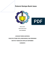 Analisis Gempa Bumi Jawa Sesar Baribis-Kendeng Segmen Semarang