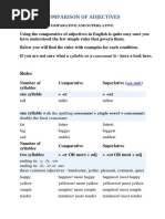 Comparison of Adjectives