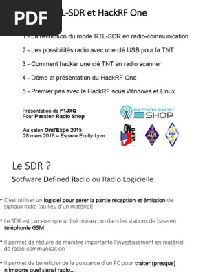 Initiation Sdr Pdf Radioamateur Usb