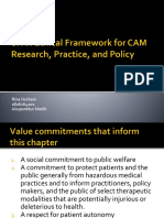 CAM Ethics and Integrative Care Principles