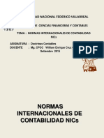 Las NICs y NIIFs - Doctrinas Contables - 2015-UNFV
