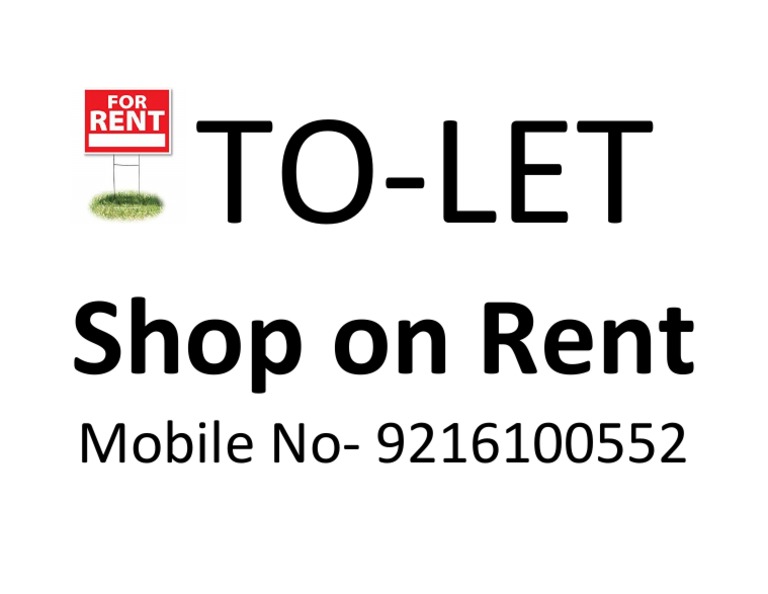 To-Let: Shop On Rent | PDF