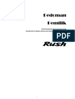 8016 - Rush Owner Manual (Quick Guide) - New 2016 - Isi CD