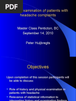 Download Clinical examination of patients with headache complaints by rapannika SN39574344 doc pdf