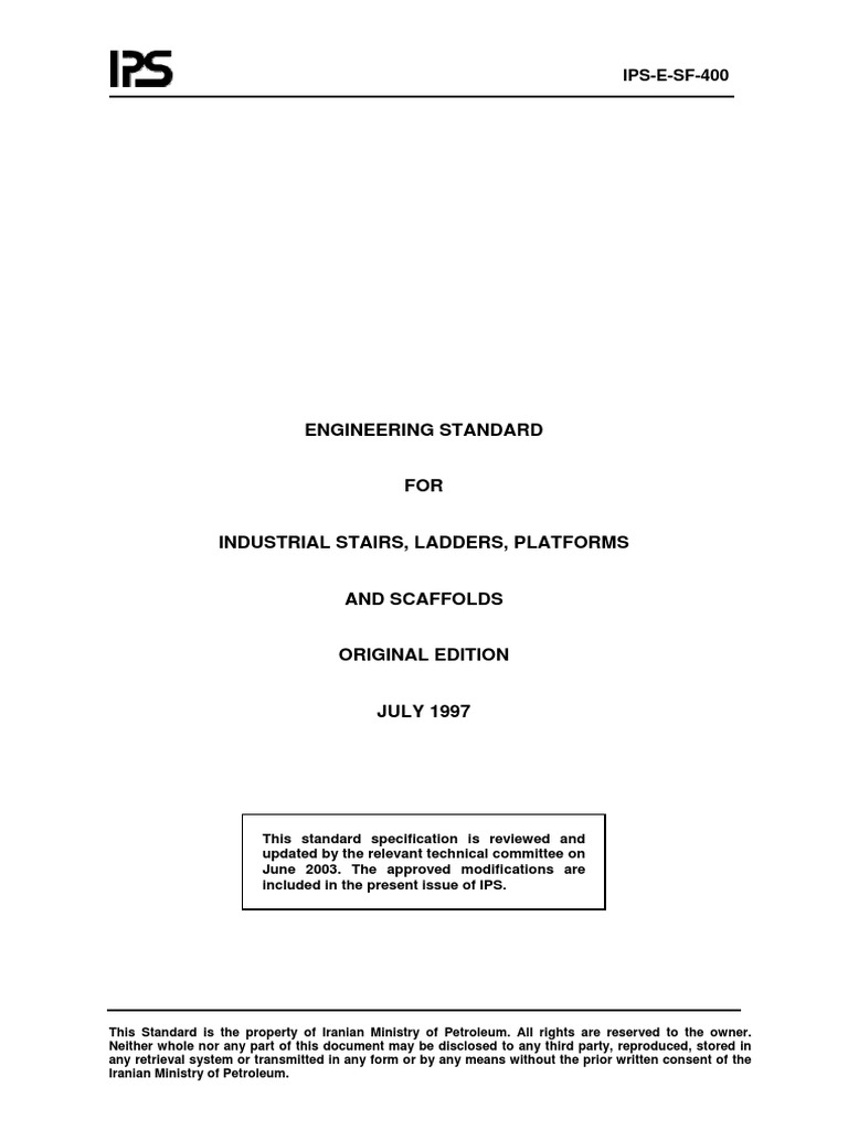 Industrial Stairs and Platforms Standard | PDF | Stairs | Scaffolding