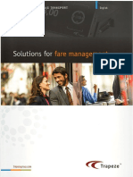 Solutions for fare management