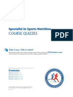 Sports Nutrition Quiz Guide