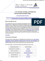 The Structure, Format, Content, and Style of A Journal Style Scientific Paper