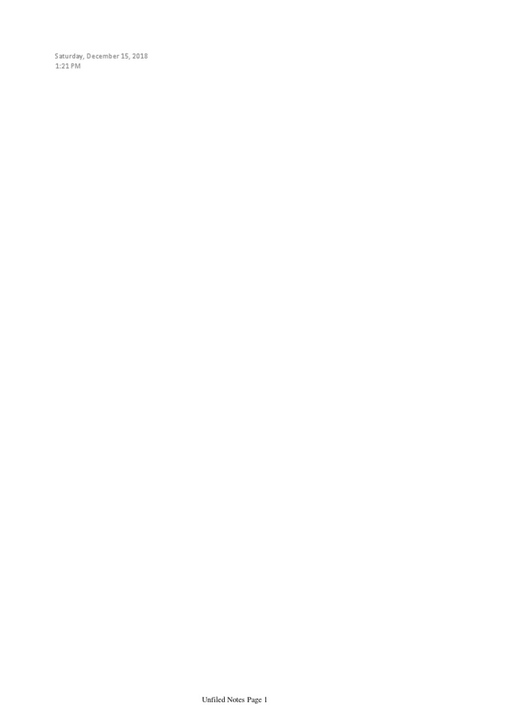Unfiled Notes Compilation | PDF