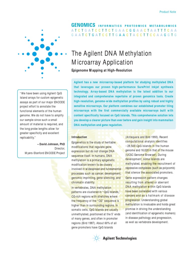 Ibs-108-G Dna Meth PN Final Low | PDF | Dna Microarray | Dna Methylation