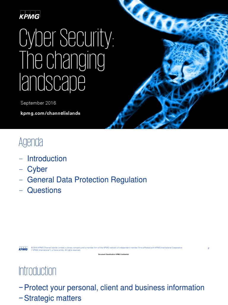 Cyber Security The Changing Landscape Sept 2016 | PDF | Computer ...
