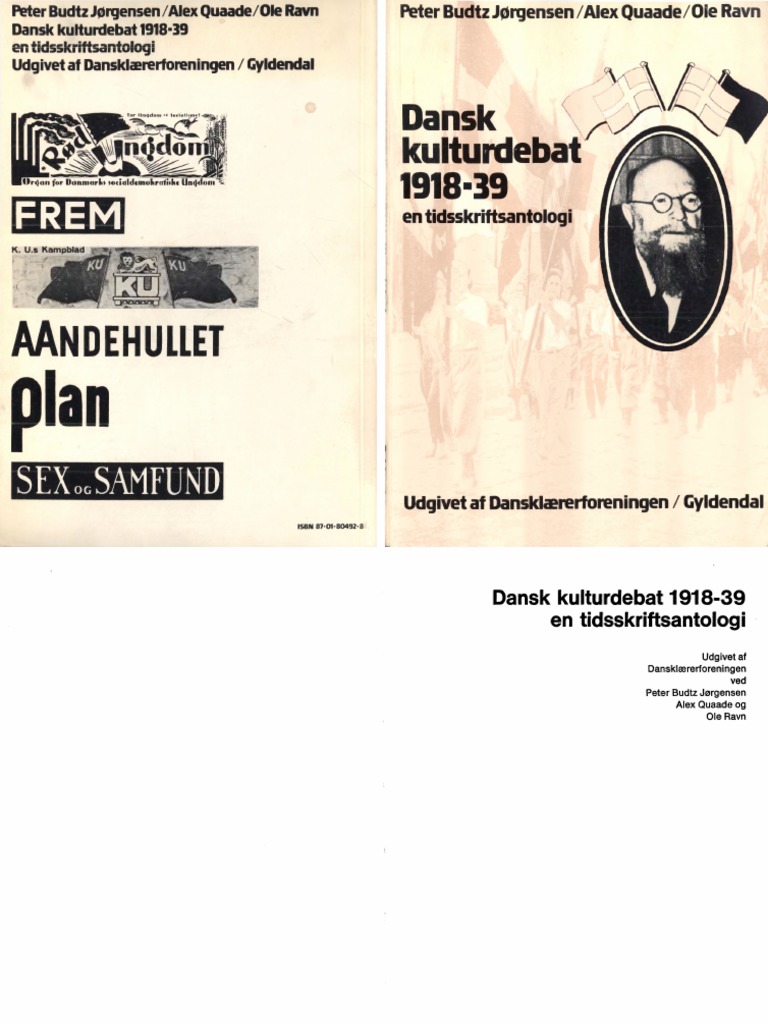 Dansk Kulturdebat 1918 39 en Tidsskriftsantologi PDF